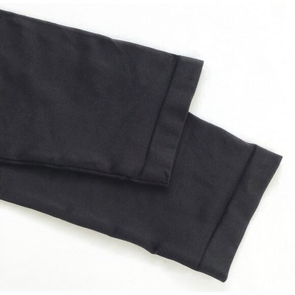 Gymshark Cropped Seamless Leggings Womens M Black Gray Logo Elastic Band Pants - Picture 6 of 6